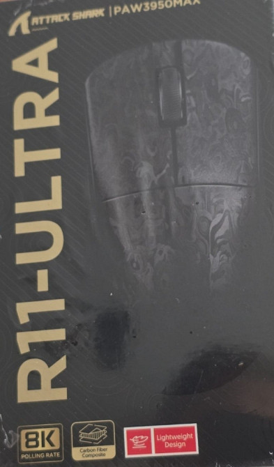 Новинка 2025! ATTACK SHARK R11 ULTRA 49г 8000гц 42000dpi. Харьков - изображение 3
