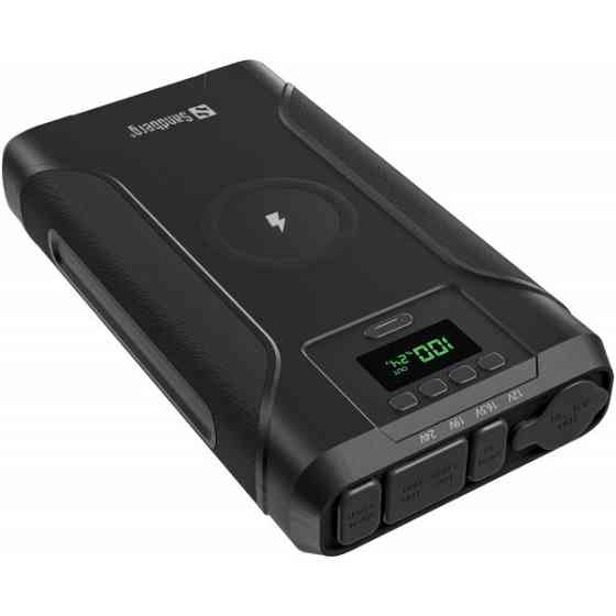 УМБ Sandberg Survivor 76800mAh DC91W PD100W,2xUSB-С+USB-A18W,Cigar Lighter120W,QI-15W,PowerThru Київ