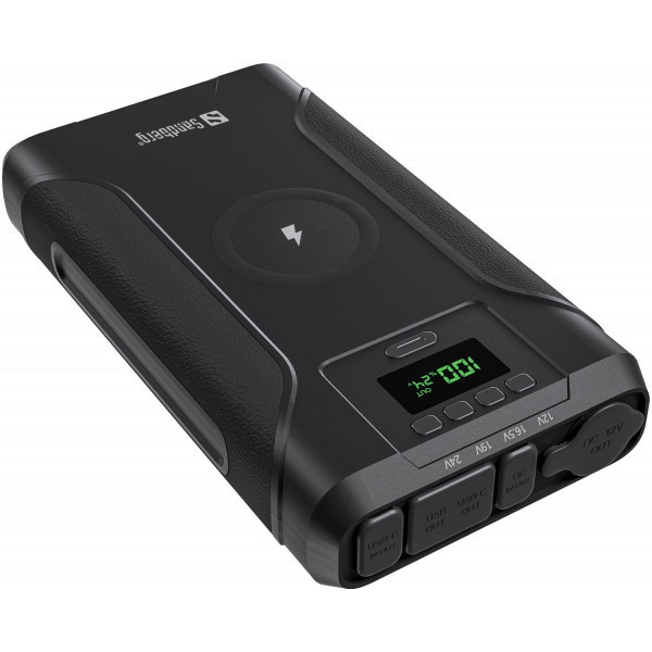 УМБ Sandberg Survivor 76800mAh DC91W PD100W,2xUSB-С+USB-A18W,Cigar Lighter120W,QI-15W,PowerThru Київ - фото 1
