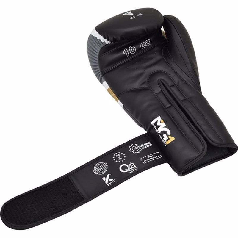 Боксерські рукавиці RDX F7 Ego Black Golden 8 унцій Каменское - изображение 6