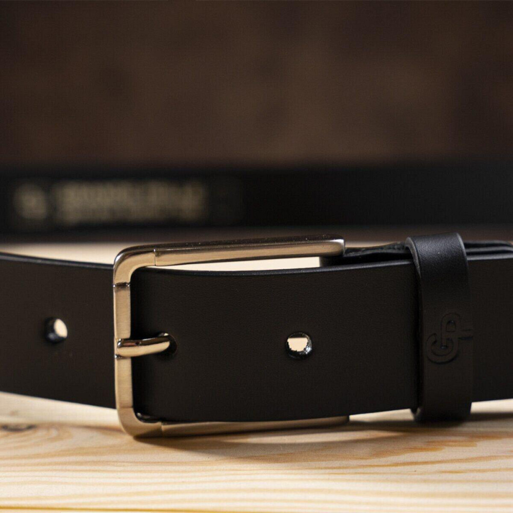 Ремінь чоловічий GRANDE PELLE 00865 шкіра Чорний Київ - фото 6