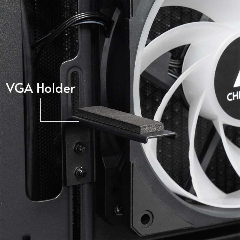 Корпус Chieftec VISTA GT-01B-OP 3x120mm A-RGB, ATX, без БЖ, Black Вінниця - фото 2