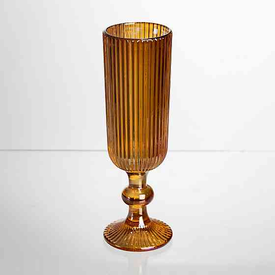 Набір келихів для шампанського 6 штук 160 мл на ніжці Бурштиновий Yiwu HP-19-211 Коломыя