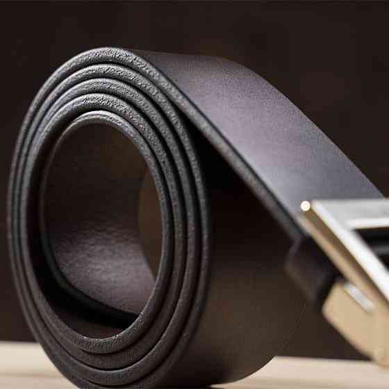 Надежный кожаный итальянский ремень GRANDE PELLE 00242 Коричневый Киев