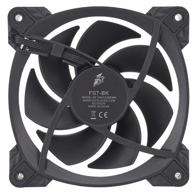 Кулер для корпуса 1stPlayer FS7 Black (FS7-BK-1IN1) Винница - изображение 8
