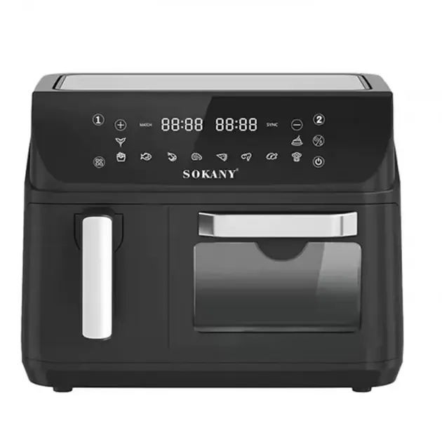 Аэрофритюрница Sokany SK-10060 с 2 чашами, сенсорное управление Коломыя - изображение 1