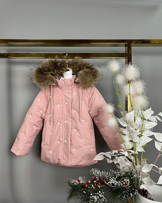 Детская розовая зимняя куртка для девочки 92,116 Николаев - изображение 1