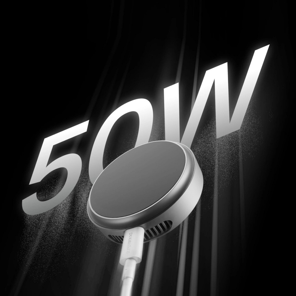 Бездротова магнітна зарядка OnePlus / OPPO AirVOOC 50W для смартфонів із підтримкою бездротової зарядки (сіра) Миколаїв - фото 2