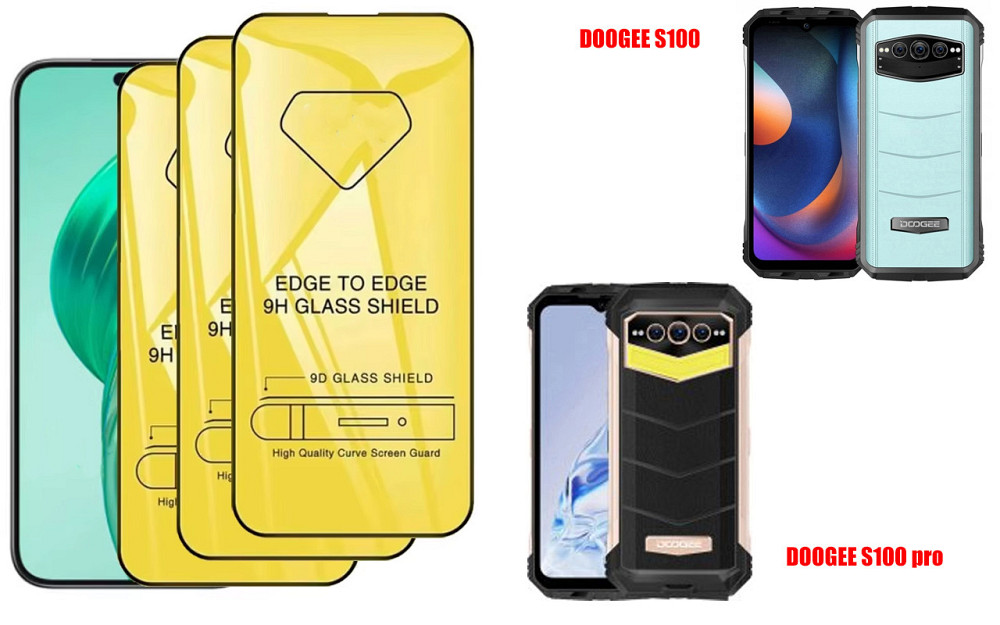 Захисне скло DefenzoGlass для DOOGEE S100, S100 pro – подвійна міцність Київ - фото 3