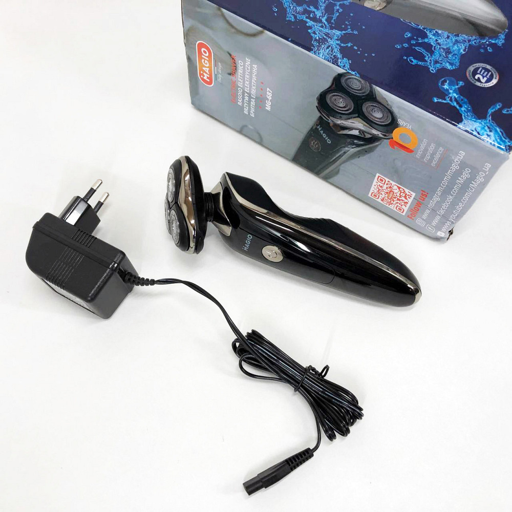 Компактная электробритва мужская MAGIO, Универсальный аккумуляторный триммер для бороды LQ-78 Львов - изображение 12