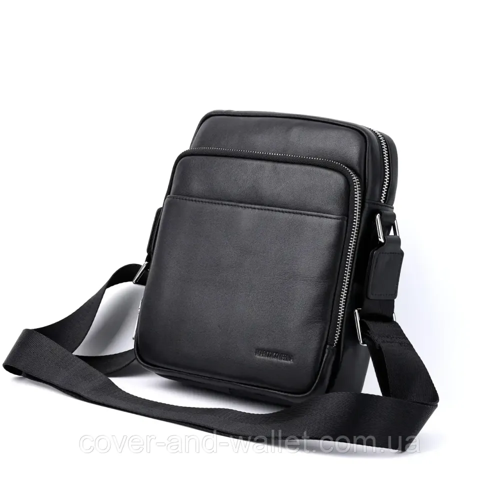 Стильная мужская кожаная сумка мессенджер Marco Coverna 7702-1A Киев - изображение 10