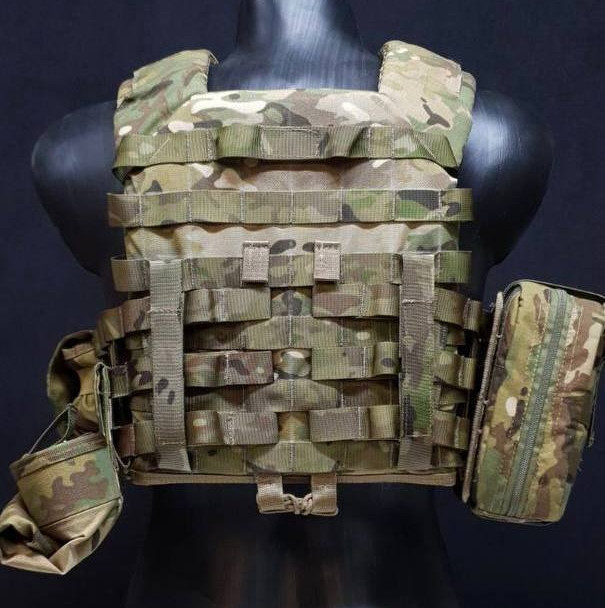 Тактический комплект плитоноска М6 с подсумками без плит (Мультикам пиксель) Винница - изображение 3