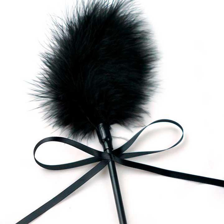 Чорна пір'їнка зі шльопалкою - Чорний - Садо-мазо Вінниця - фото 3