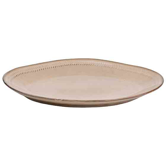 Блюдо сервірувальне овальне 33.5х23 см порцелянаове, бежеве HP23380 Коломия