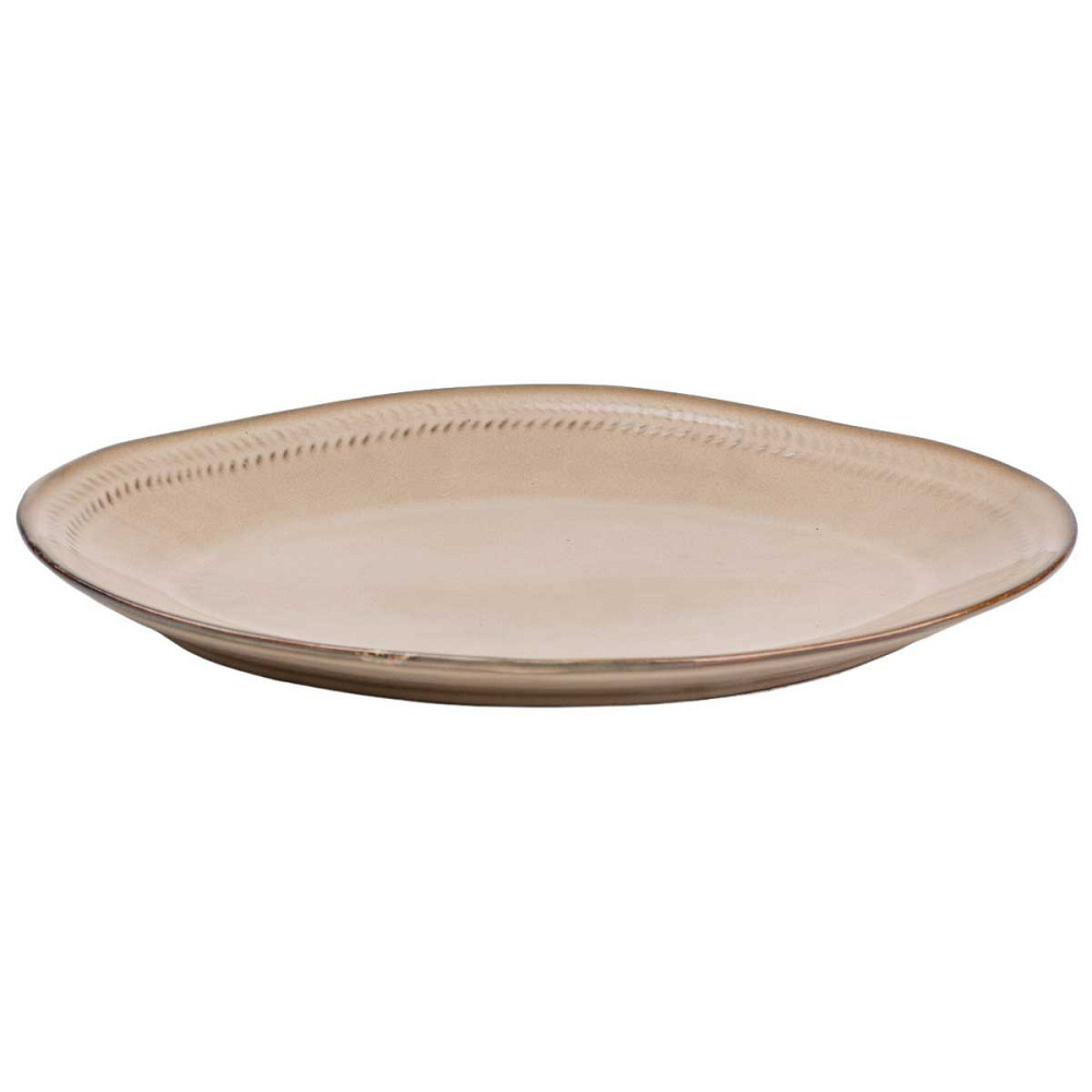 Блюдо сервірувальне овальне 33.5х23 см порцелянаове, бежеве HP23380 Коломия - фото 4