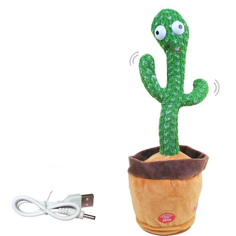 Повторюшка кактус, Dancing cactus, Мягкая игрушка кактус Детская электронная игрушка Танцующий FY-32 Львов - изображение 11
