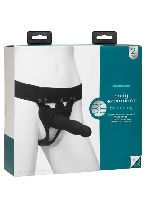 Страпон унисекс Doc Johnson Body Extensions - BE Daring, полая насадка Львов - изображение 6