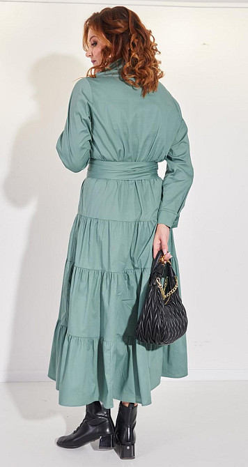 Коттоновое платье с оборками (48) Киев - изображение 4