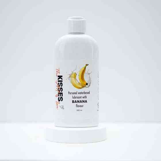 Лубрикант на водній основі Kisses Банан 200 мл. – Інтимне мастило Вінниця