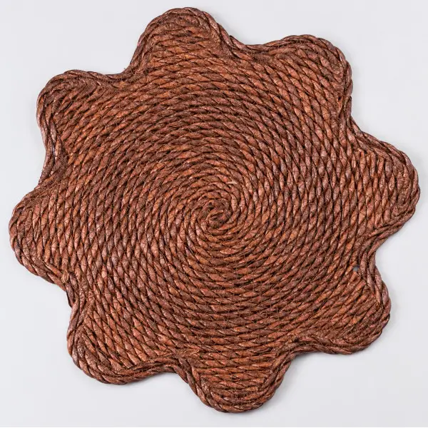 Салфетка сервировочная на стол Ø38 (см) под тарелки и столовые приборы Коричневый HP-35-1BR Киев - изображение 1