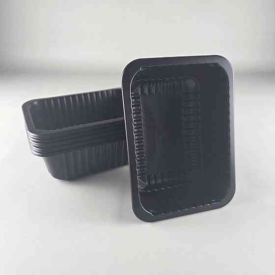 Ланчбокс T-1 187/137/60 чорний PP PL (50 шт.) Харків