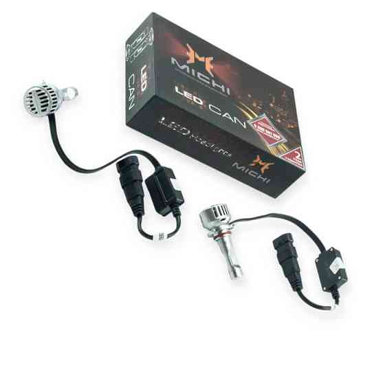 Автолампа HB3, HB4 12V-24V MICHI Can 5500K 5300L з обманкою радіатор з вентилятором LED Мукачево