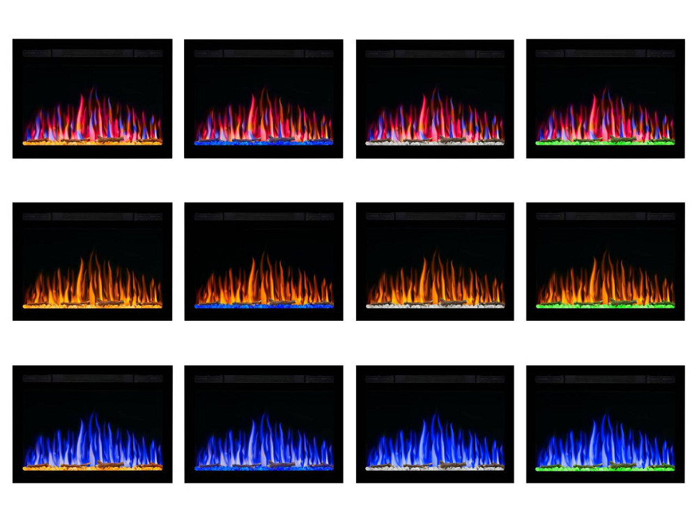 Електрокамін настінний / вбудовуваний ArtiFlame AF27WR з обігрівом і звуком горіння вогню Київ - фото 5