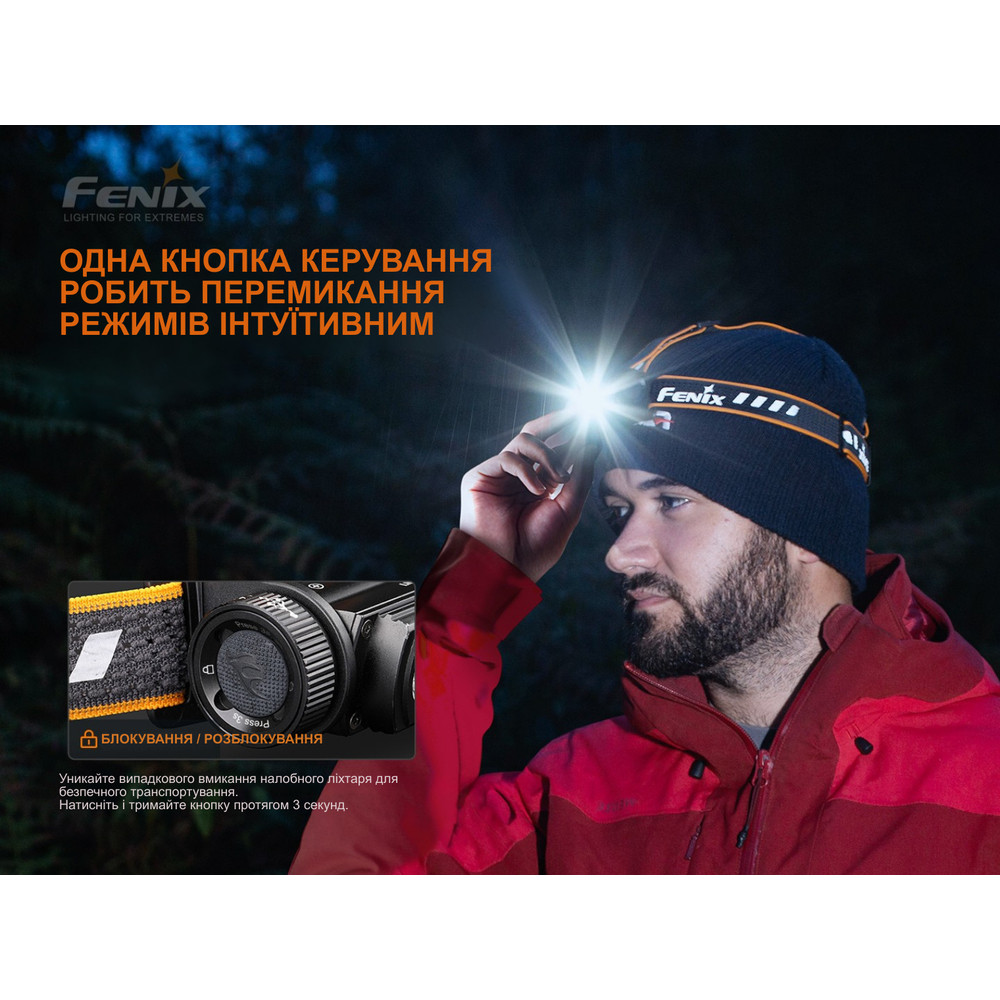 Ліхтар налобний Fenix HM60R, камуфляж | Лімітована серія Київ - фото 15