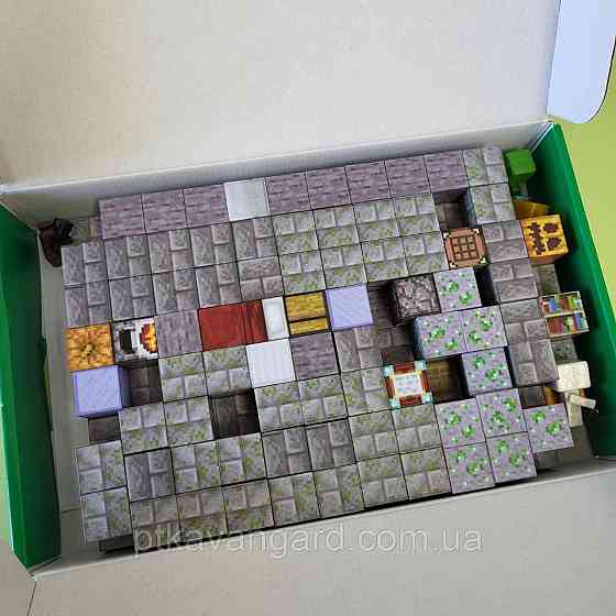 Магнітний конструктор майнкрафт 169 магнітних блоків двоповерховий будинок з фігурками Dream World LZCK 057 Хмельницький