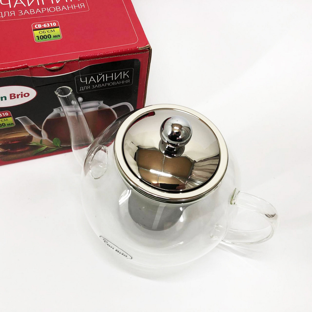 Эксклюзивные заварочные чайники, Заварники для чая и кофе, Стильный стеклянный заварочный чайник BE-31 Львов - изображение 8