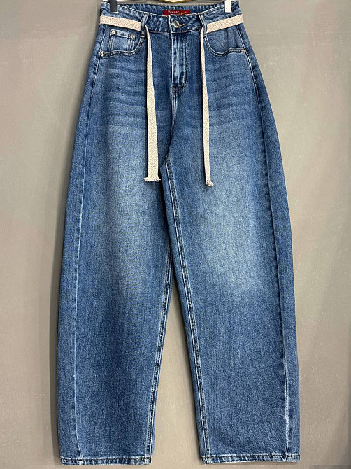 Джинсы женские Vanver 2009 skater jeans бананы с поясом синие, синий, 30, 30, 84 см, 116 см Киев - изображение 2