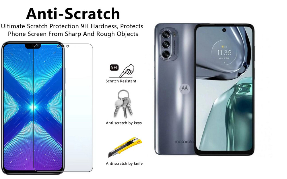 Защитное стекло NeoGlass для Motorola Moto G62 5G – ультрапрозрачное и устойчивое Киев - изображение 1