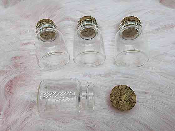 Скляні пляшечки з корком 4*3 см 24шт Луцьк