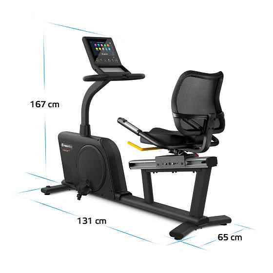 Велотренажер горизонтальний електричний inSPORTline Velocer RMB чорний Київ