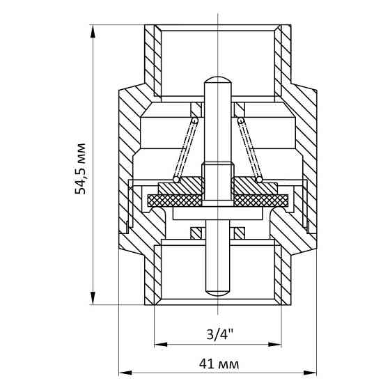 Клапан зворотний 3/4" (Koer KR.171) (KR0128) Київ