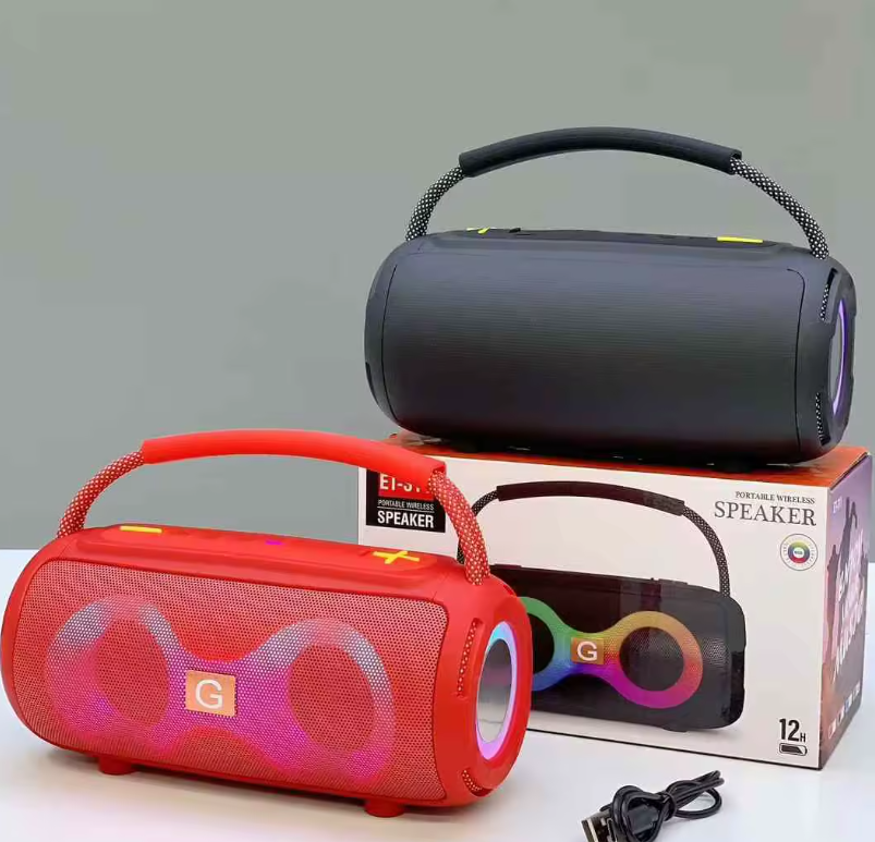 Мінідинамік Bluetooth LED SP-241024-1, бездротовий, з підсвічуванням, підтримка TF та USB Одеса - фото 1