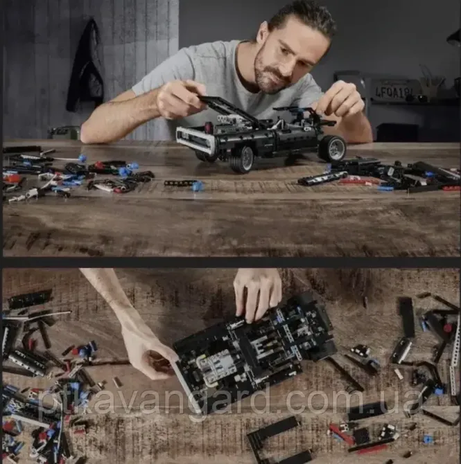 Конструктор машинка Додж Чарджер "Форсаж" 1077 деталей Technic 6096 чорний Хмельницький - фото 4