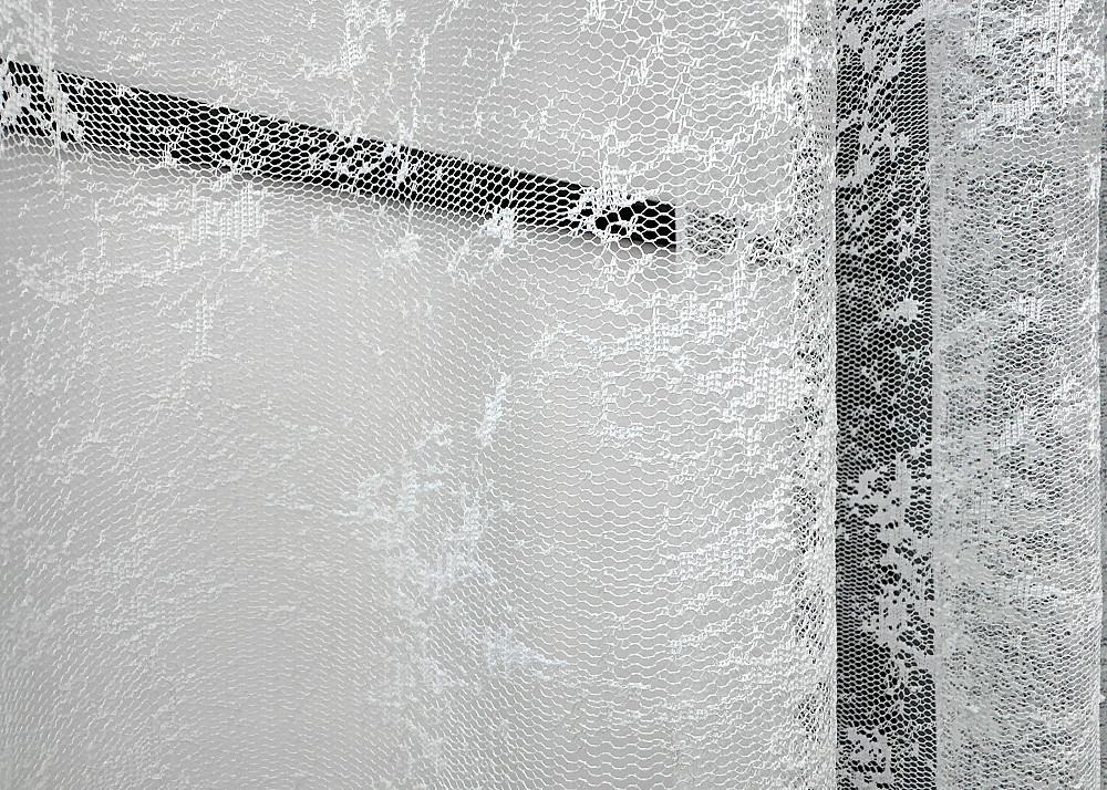 Тюль жаккард VR-Textil Мрамор № 1598т Арка на кухню цвет белый 400х150 см (53-0023) Киев - изображение 5