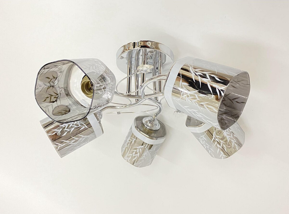 VALESO Люстра стельова на 5 плафонів 6248E/5 Хром Киев - изображение 1