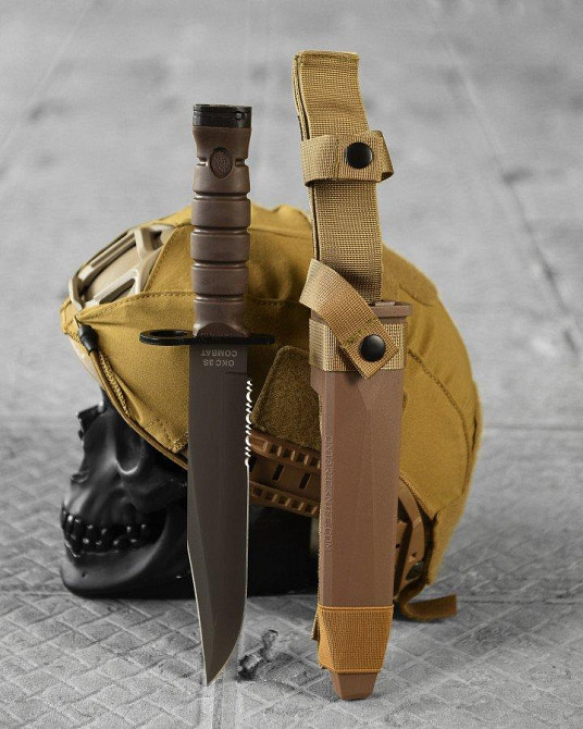 Ніж Combat OKC 3S coyot койот у пластиковому чохлі Одеса - фото 2