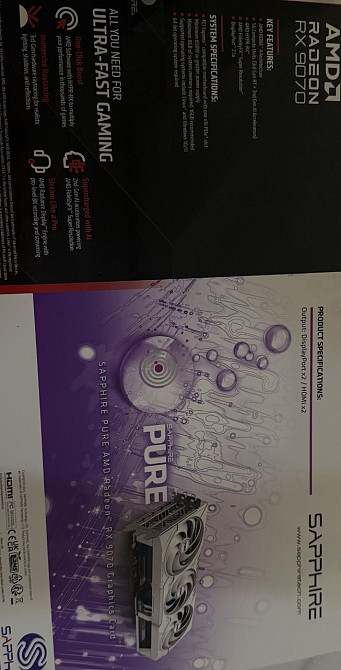 Відеокарта Sapphire Radeon RX 9070  16GB PURE Харків - фото 3