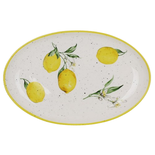 Блюдо овальне 29*18,7*3см Соковиті лимони кераміка DM014-LM БОНА ДИ Житомир - изображение 1