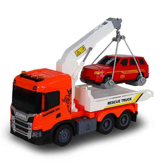 Ігровий набір серії Big Truck – Евакуатор Scania з машиною (світло, звук) Днепр