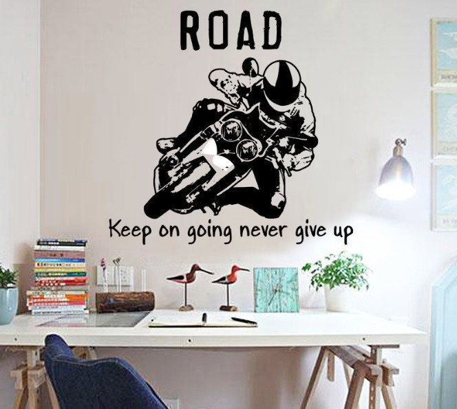 Интерьерная наклейка на стену Мотоциклист Киев - изображение 7