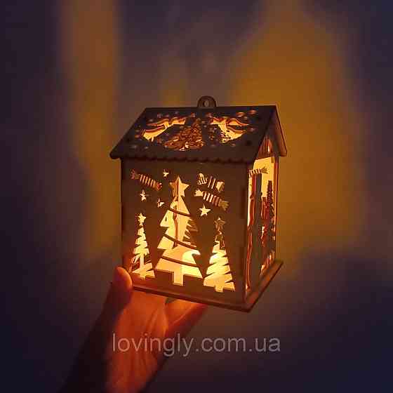 Різдвяний ліхтарик для святкового подарунку 14 см Ірпінь