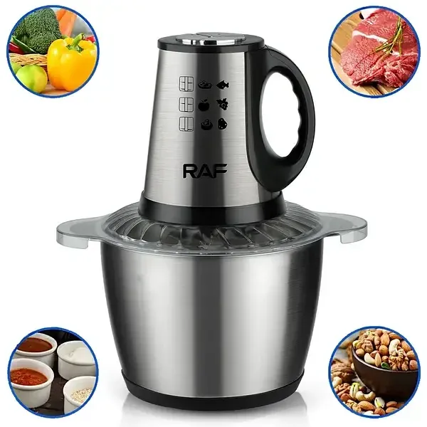 Подрібнювач з чашею на 3л Domotec/RAF R-7032 1000Вт 2 швидкості, 4 леза, керування кнопками Одеса - фото 1