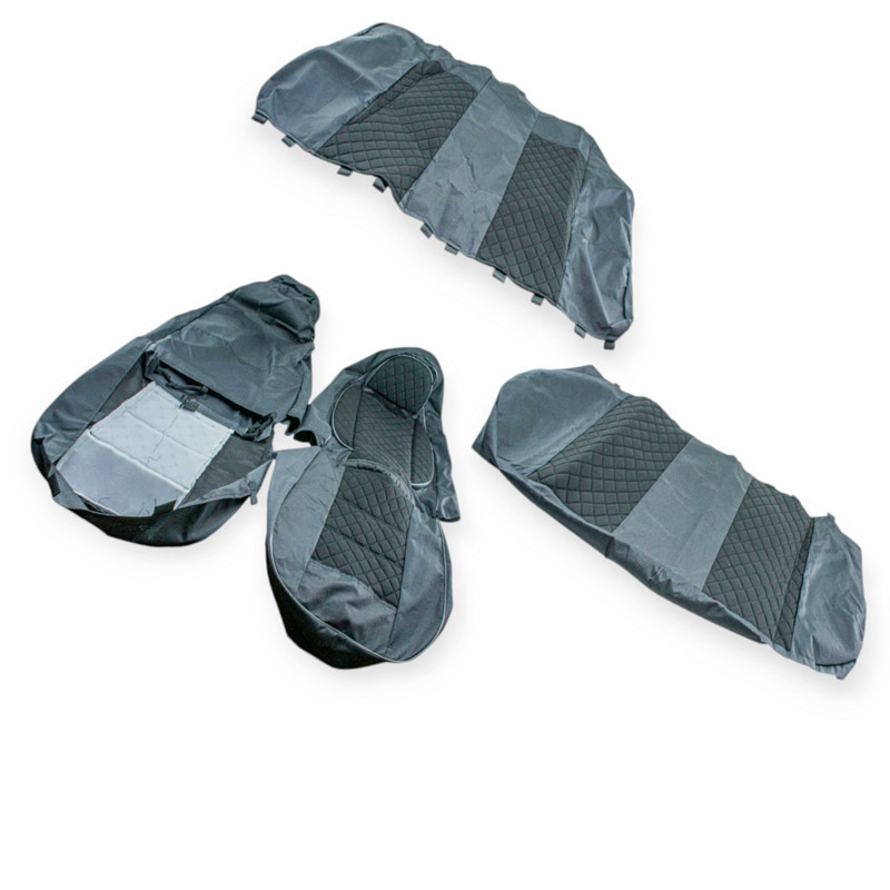 Чохли універс. universal b ромб чорні салону Мукачево - фото 1