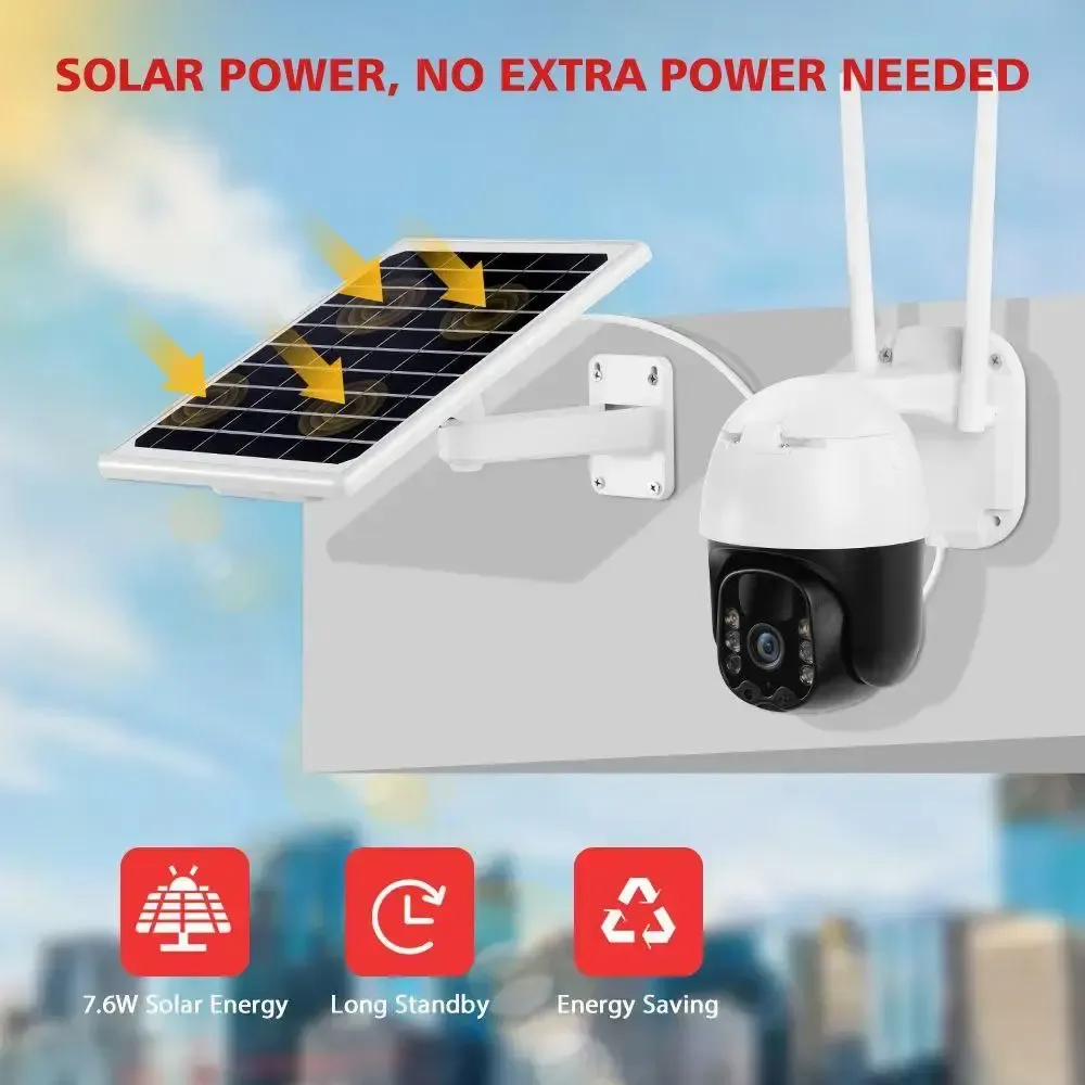 Поворотная погодозащитная солнечная камера безопасности 4G solar cam 1080P Коломия - фото 6