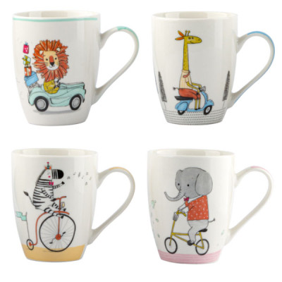 Чашка Vittora "Звірята на транспорті" 340 мл (VT-C-120340) Вінниця - фото 1
