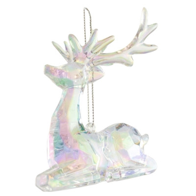 Прикраса декоративна Chomik Олень, пластик, перламутр, 8х9 см (5900779895881) Вінниця - фото 1